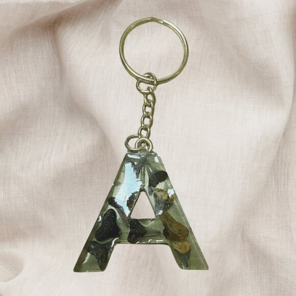 Handmade letter "A" keychain - Picture 1 of 5